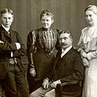 Sohn Paul Dethlof, Ehefrau Frida, Prof. Dr. Paul und Tochter Margarethe Moennich 1908
