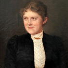 Ehefrau Frieda geb von Schrader  lgemlde von Paul Moennich aus Archiv R. v. Schrader